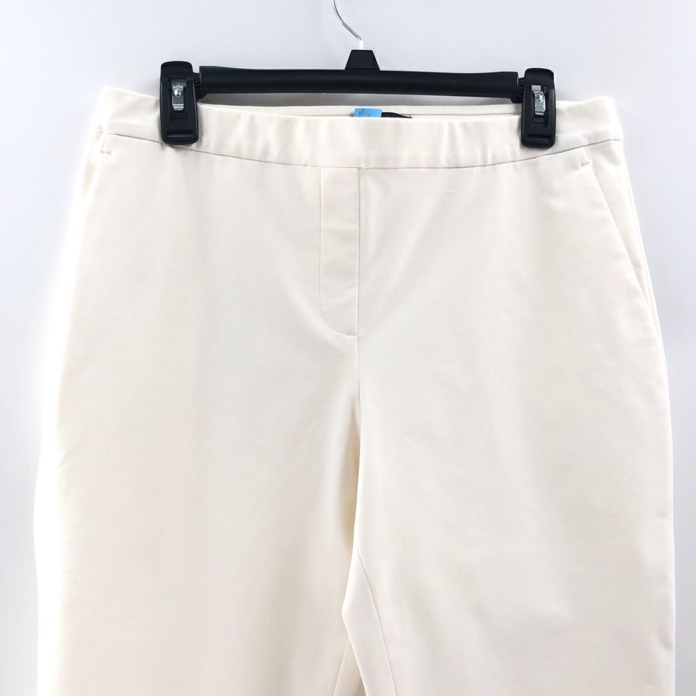 Theory Thaniel Approach Stretch Cropped Pants Ivory 10 - Picture 3 of 9